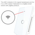 LiwoKit ZigBee 1/2/3/4 Gang Wall Touch Smart Light Switch With Neutral/No Neutral Smart Life/Tuya compatible Alexa lightify. 