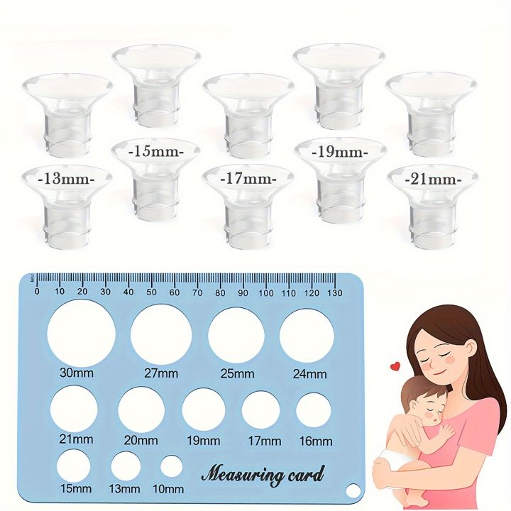 Flange%20Sizing%20Kit%20with%2010PCS%20Flange%20Inserts%2013/15/17/19/21mm,%20Nipple%20Measurement%20Tool,%20Silicone%20Breast%20Pump%20Flange%20Insert%20Kit%20-%20Image%207