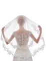 Women's Short 2 Tier 60/80 cm Lace Wedding Bridal Veil With Comb Two Layers Bride Veils. 
