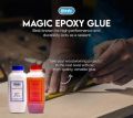 Magic Epoxy Resin and Hardner 180 Grams Packed in plastic bottles available in 3 sizes 180 gm, 900 gm,1800 gm.. 