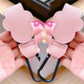1/2pcs Baby Stroller Hooks Clips PU Leather Rotatable Cart Organizer Pram Hook Pram Rotate 360 Degree Stroller Accessories.