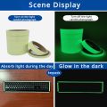 Luminous Tape Green Warning Ground Light Storage Stair Anti Slip Sticker Reflective Fluorescent Tape. 