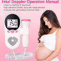 Home Doppler Fetal Heart Rate Monitor Baby Pregnancy Heartbeat Detector LCD Backlight No Radiation Stethoscope Pulse Meter 3MHz. 