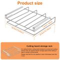 Under Cabinet Cutting Board Organizer Holder Kitchen Hanging Chopping Board Pot Lid Kitchenware Storage Rack Stainless Steel. 