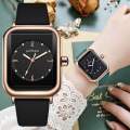 Luxury Fashionable Ladies Quartz Watch Galaxy Dial Analog Wrist Watches For Women Strap Clasp Girls - Black. 