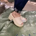New Crocs high heels slip on shoes daily shipping from Thailand. 