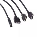 5V 3 Pin 12V 4pin ARGB Splitter Connector Extension Cable For PC Computer Fan Motherboard AURA RGB LED Strip Light. 