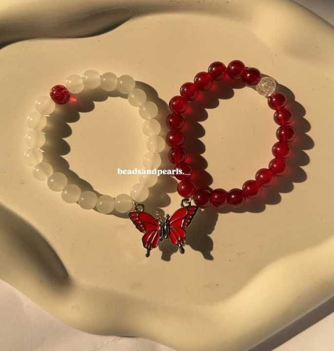 Beads butterfly bracelet magnet butterfly bracelet bestie bracelet