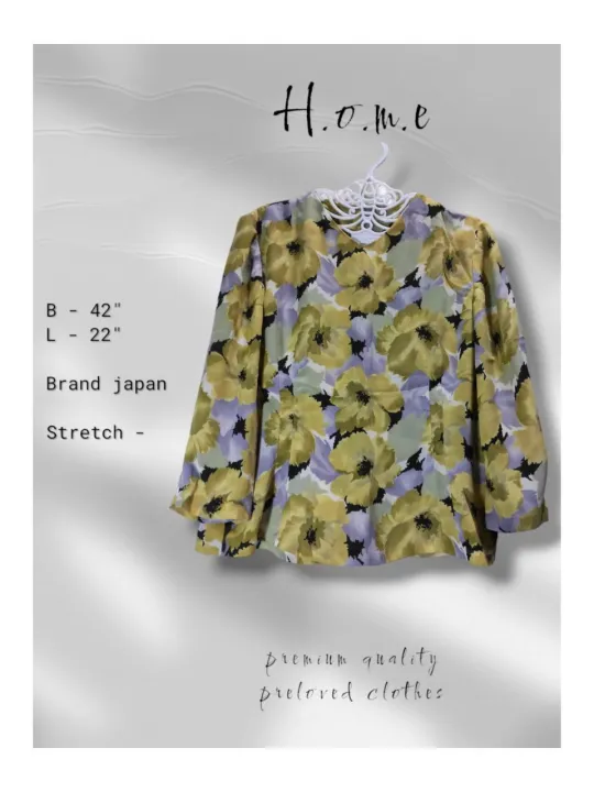 (Bust%20size%20-%2042")%20Japan%20Branded%20Grade%20A+%20quality%20Long%20Sleeve%20blouse%20(Pre-loved/%20thrift)%20-%20Image%202