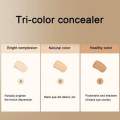 Sweet Mint Concealer, Tri-color Concealer Palette of Covers Acne Marks Dark Circles.