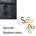 6/12 Pack S-Shaped Hook Set for Bags, Double-Sided Aluminum Alloy Figure-Eight Buckle Bag Hook Accessories, Outdoor Multifunctional Backpack Hook, Suitable for Outdoor Camping, Hiking, Mountaineering, Water Bottle and Key Hanger. 
