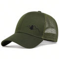Unisex Mountain Embroidery Breathable Baseball Net Caps Spring and Autumn Outdoor Adjustable Casual Hats Sunscreen Hat.
