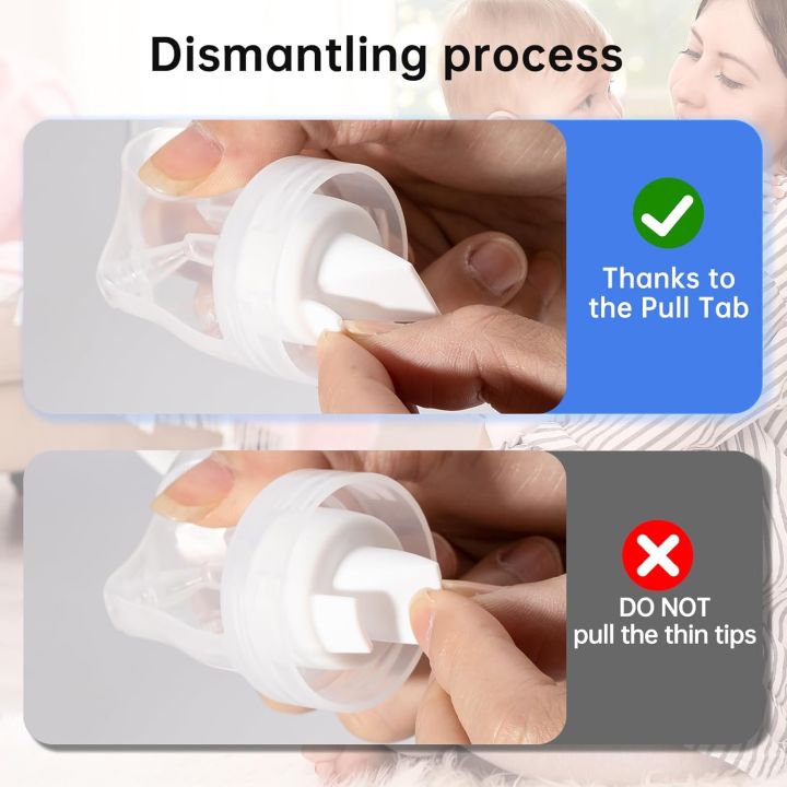 Replacement%20Duckbill%20Valves%20Compatible%20with%20Medela%20Symphony%20Breast%20Pump,%20Silicone%20Pump%20Parts%20Accessories,%20BPA%20Free,%20White%20-%20Image%203