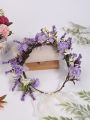 1 Super Sensens Department Simulation Flower Flower Seaside Resort Shooting Headdress Wreath. 