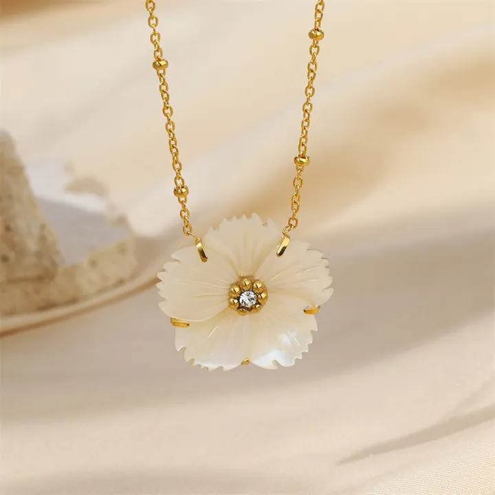 Kissmoon%20Exaggerated%20Flower%20Pendant%20Necklace%20for%20Women%20Stainless%20Steel%20Exquisite%20Flower%20Beaded%20Chain%20Necklace%20Jewelry%20%20-%20Image%204