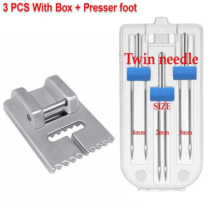 3%20PCS%20Twin%20Needles%20Size%202/3/4mm%20And%20Wrinkled%209%20Grooves%20Sewing%20Presser%20Foot%20Feet%20For%20Singer%20Brother%20Sewing%20Machine%20Accessories%20-%20Image%207
