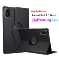 360Degree Rotating Case For Redmi Pad 2 Case 11inch Smart Flip Stand Leather Cover Funda for Redmi Pad 2 2025 Tabletshell.