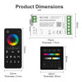 Tuya Zigbee Smart LED Strip Controller SPI Dimmer RGBCCT RGBW LED Light Controller 5-24V With Remote For LED Tape Lights lightify. 