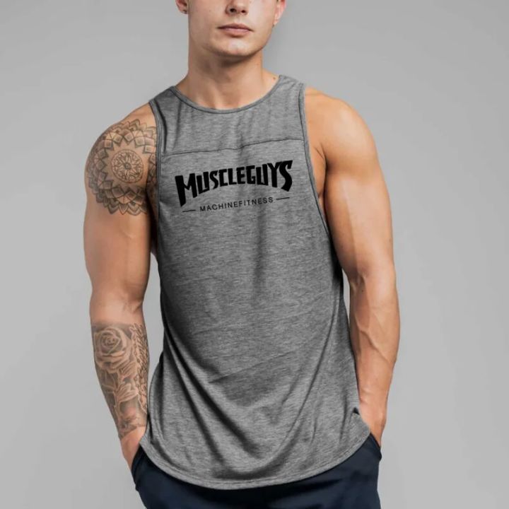 Men's%20Sweat-Absorbent%20Cooling%20Fitness%20Cotton%20Vests%20Comfortable%20Casual%20Sports%20Sleeveless%20T-Shirt%20Gym%20Bodybuilding%20Muscle%20Clothing%20-%20Image%206