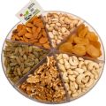 Elegant 6-Section Mix Dry Fruit Gift Box | Assorted Nuts Holiday Basket | Perfect for Thanksgiving, Birthdays, and Special Occasions. 