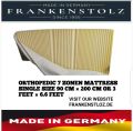 Frankenstolz 7-Zone Single Size 3feet × 6.6feet Ortho Mattress Vitacel Foam Core Mattress Harmonie Ortho padeic memory foam. 