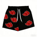 Summer New Men's Shorts Naruto Akatsuki 3D Fitness Exercise Running Shorts Oversized Breathable Quick Drying Sports Shorts. 