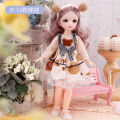 12 Inch Anime BJD Doll Kids Girls 4 To 16 Years Dollhouse Accessories Skirt Hat Headdress With Clothes Dress Up DIY Toys .