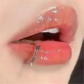 1pc Stainless Steel Nose Piercing Body Jewelry for Women Men, Fashion Simple Semicircular Hypoallergenic Nose Ring Lip Rings. 