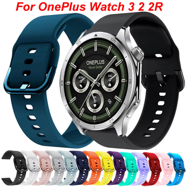 22mm Silicone Band For OnePlus Watch 3 2 2R 46mm Strap Wristband For OPPO Watch X X2 4Pro/Realme Watch 3 2 S Pro Bracelet Correa