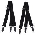 Mens Fashion Shirt Stays Garters Y Shape Military Adjustable Elastic Shirt Holders Straps Sock Non-slip Clamps Leg Suspenders.