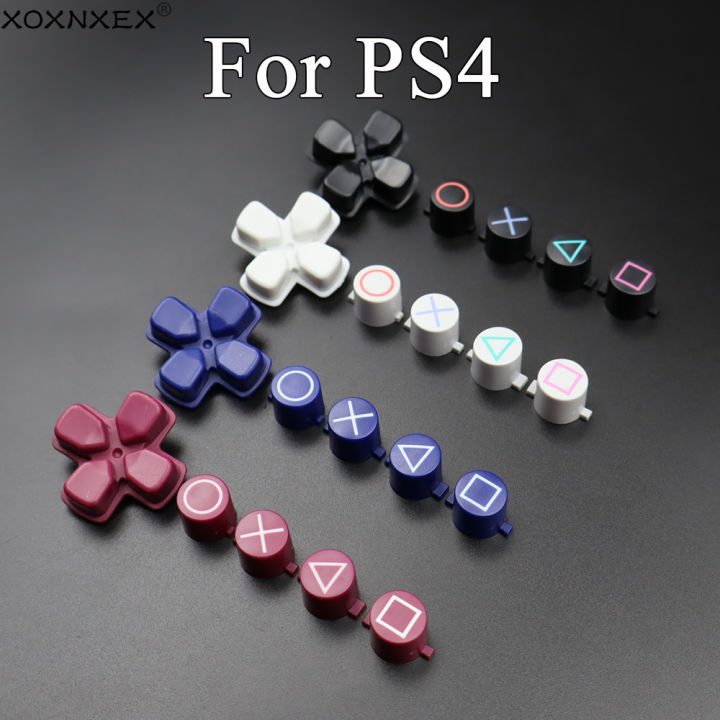 1Set Plastic button For PS4 ABXY Buttons Circle Square Triangle ABXY Cross Button Repair Part For PS4 slim pro controller