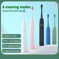 Sonic Electric Toothbrush Cordless USB Rechargeable Toothbrush Waterproof Ultrasonic Automatic Tooth Brush | Electric Rechargeable Brush | A8. 