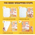 Book Cover - Anti-Scratch Transparent Diamond Matte Plastic Book Cover – Self-Adhesive Clear Protective Wrapper for Durable, Scratch-Resistant Protection. 
