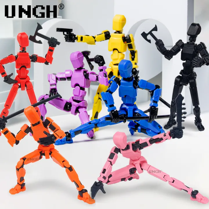 UNGH Multi-Jointed Movable Robot 3D Printed Mannequin Toy 13 Action Figure Full Body Movable Robot Toys Gifts For Children