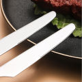 4/6/8pcs Stainless steel mirror knife set suitable for hotel restaurant family kitchen Western steak party.