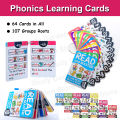 Montessori English Phonics Learning Cards Kindergarten Educational Toys for Children Teacher Teaching Aid Flashcards. 