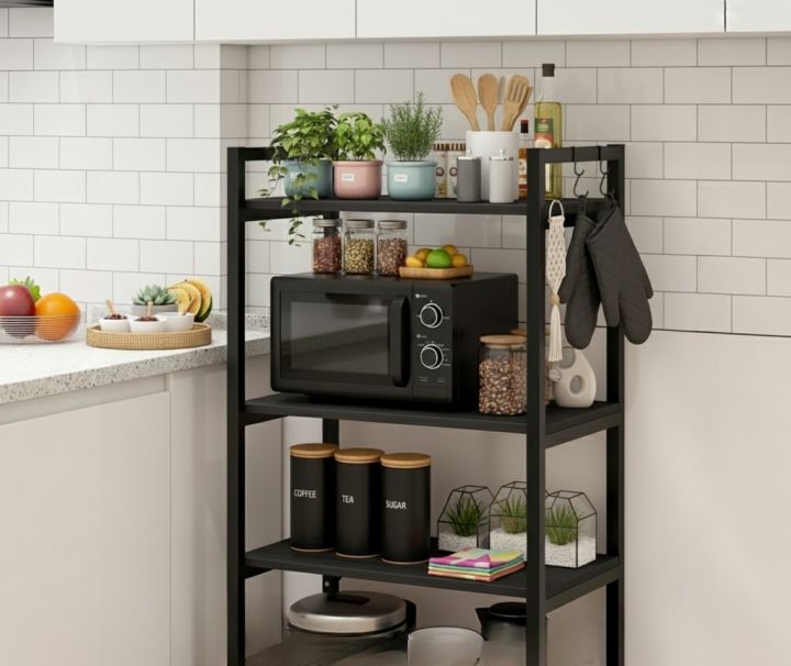 "Premium%20Kitchen%20Storage%20Rack%20%7C%20Multi-Layer%20Microwave%20Stand%20&%20Large%20Capacity%20Organizer%20Shelf%20-%20Image%205