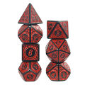 DND Dice Set Polyhedral Dice High Quality Plastic Dice Set Unique Patterns Amazing Retro Font Styles For Role Playing Games. 