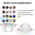 Tuya Bluetooth Smart LED Downlight 10W 15W Smart Life APP LED Lamp Bulb Dimmable RGB Remote Control Lamp For Living Room Bedroom. 