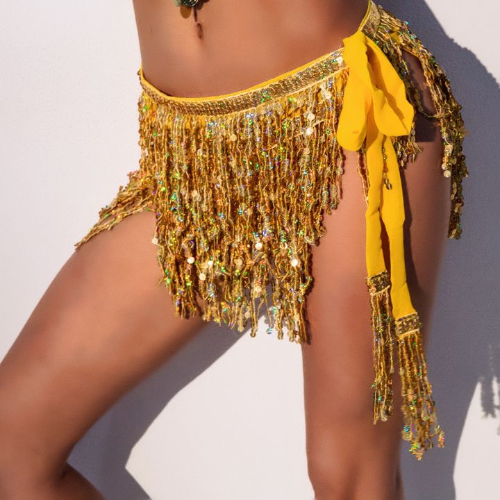 New%20Sequined%20Fringed%20Waist%20Chain%20Belly%20Dance%20Waist%20Chain%20Indian%20Bohemian%20Lace-up%20Waist%20Scarf%20Sequined%20Fringed%20Skirt%20-%20Image%204
