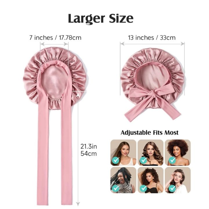 100%25%2019%20Momme%20Mulberry%20Silk%20Bonnet%20for%20Sleeping%20Wome%20with%20Larger%20Double%20Layer%20Silk%20Hair%20Wrap%20for%20Curly%20Short%20Long%20Hair%20Non-Slip%20-%20Image%206