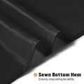 1PC black fabric shower curtain liner, modern bathroom simple shower curtain or liner, tarp and machine washable, 12 plastic hoo. 