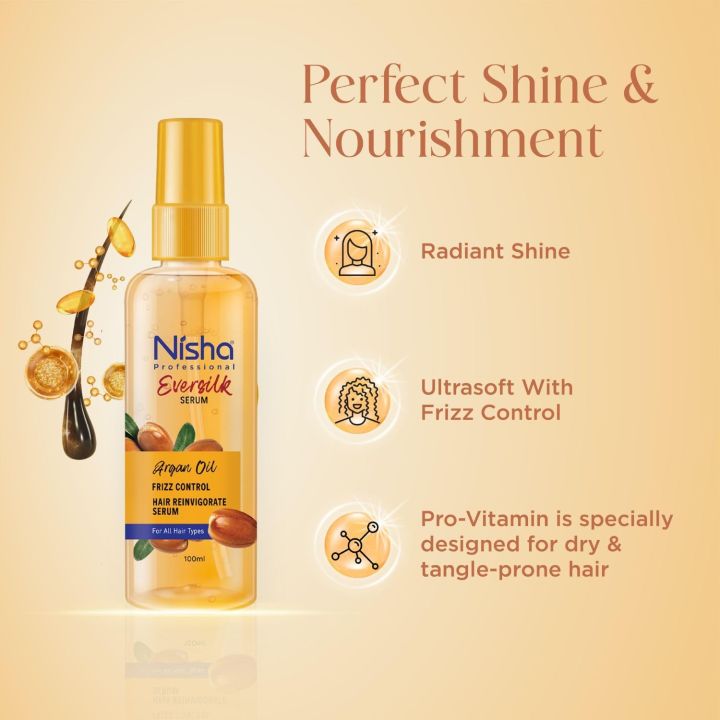 Nisha%20Professional%20Hair%20Reinvigorate%20Serum%20100ml,%20Argan%20Oil%20Hair%20Serum%20for%20Frizzy%20Hair,%20Eversilk%20Hair%20Serum%20for%20All%20Hair%20Types%20-%20Image%204