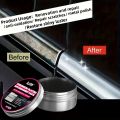 Car Chrome Restoration Paste: Polishes & Repairs Rust/Oxidation, Ideal for Windows/Moldings/Grilles. 