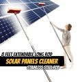 Solar Panels Cleaner with 14 feet Long Stainless steel Extendable Rod with Wipe and Sponge Cleaning Duster. 