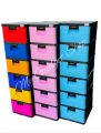 Drawer Cupboard 6 in 1 Rattan design uniplast baby drawer cupboard office drawer cupboard multi blue pink storage wardrobe. 