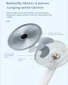 Usb Type-C Rechargeable, Clip-On, Stand-Alone, Plug-In Mini Fan Table Clip Fan Multi-Functional Handheld Fan Wall-Mounted Portable Fan. 