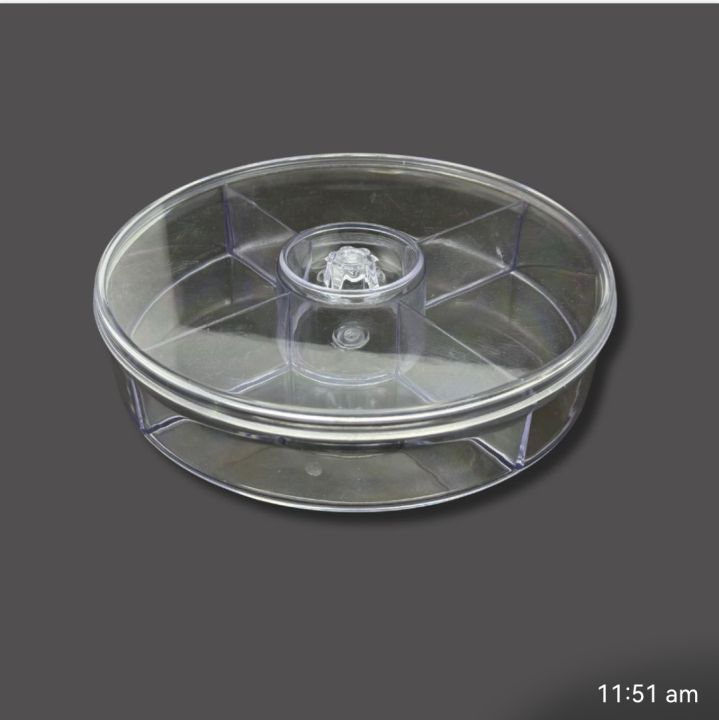Empty Dry Fruits Gift box 5 Portion Plastic Glass