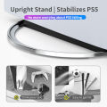 Portable Metal Vertical Stand for PS5 Slim/Pro Digital Disk Version Anti-Slip Base Holder for PS5 Pro Console Accessories. 