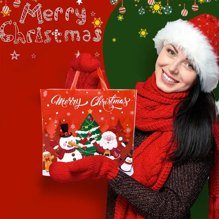 6pcs%20Christmas%20Reusable%20Gift%20Bags%20with%20Handles%20Durable%20Plastic%20Xmas%20Tote%20Bags%20Gifts%20Wrapping%20Shopping%20Christmas%20Decorations%202025%20-%20Image%204